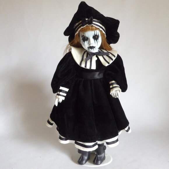OOAK 15” GOTHIC HORROR SCARY POSSESSED DEMON DOLL PROP ODDITY - Picture 4 of 12